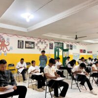 Pelaksanaan Ujian Pendidikkan Kesetaraan Paket C Setara SMA dihari pertama